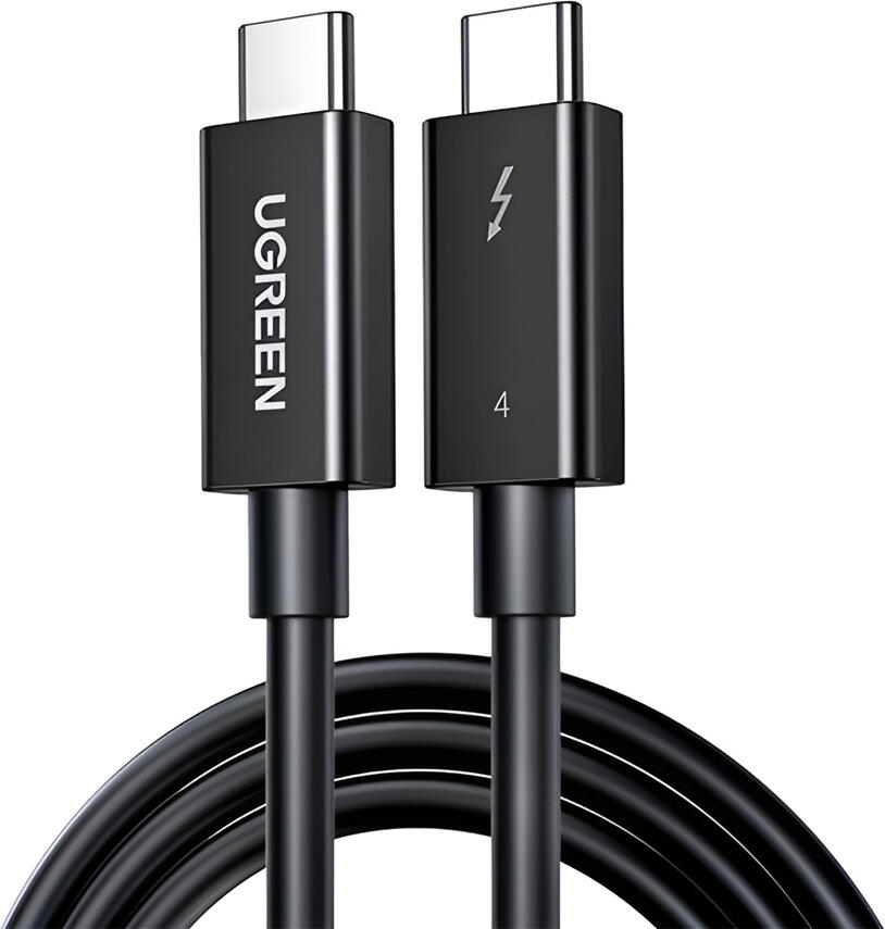 UGREEN Cable Type-C to Type-C Thunderbolt 4, 40Gbps, 0.8m | US501, Black