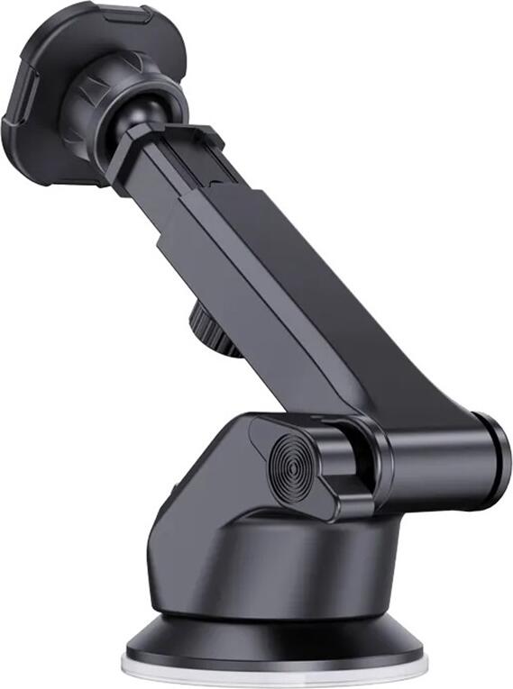 Jokade JE005-D Angpai Telescopic Magnetic Car Phone Holder, Universal Vehicle Mount for Dashboard and Windshield, ABS Silica Gel, Black