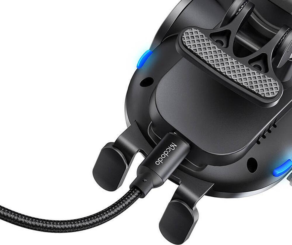 Suport Auto Mcdodo Wireless Automatic 15W cu Incarcare Rapida si Prindere Automata, Compatibil Qi pentru Apple Samsung Huawei, Grila Aer & Bord