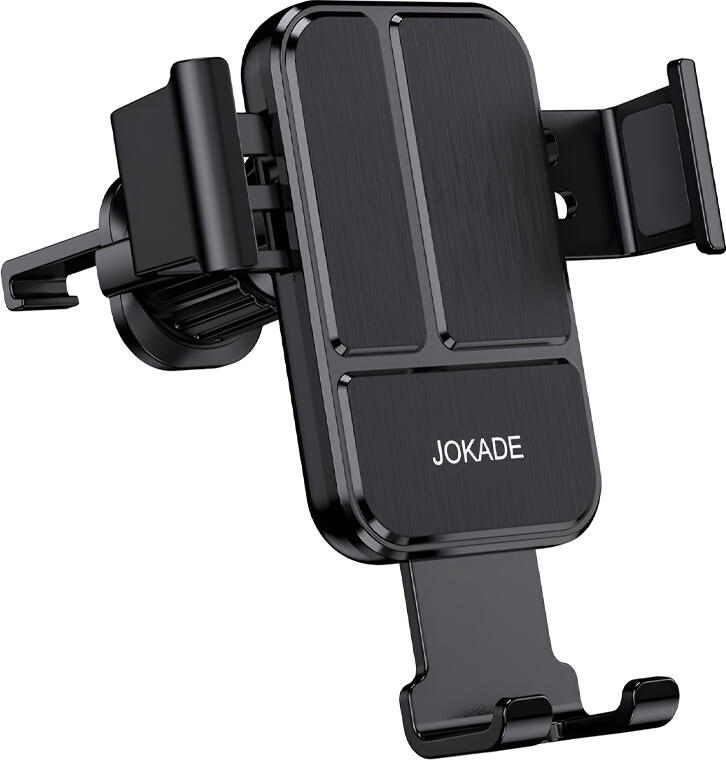 Jokade JE028 Gravity Car Phone Holder, Air Vent Mount with 360 Degree Rotation, Compatible with 4.7-6.7 inch Smartphones, ABS Metal Silicon, Black