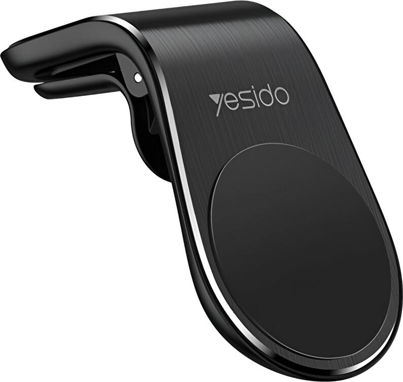 Suport Auto Magnetic Yesido pentru Grila de Ventilatie, Prindere Telefon Universal cu Rotire 360 Grade si Placa Metalica, Negru