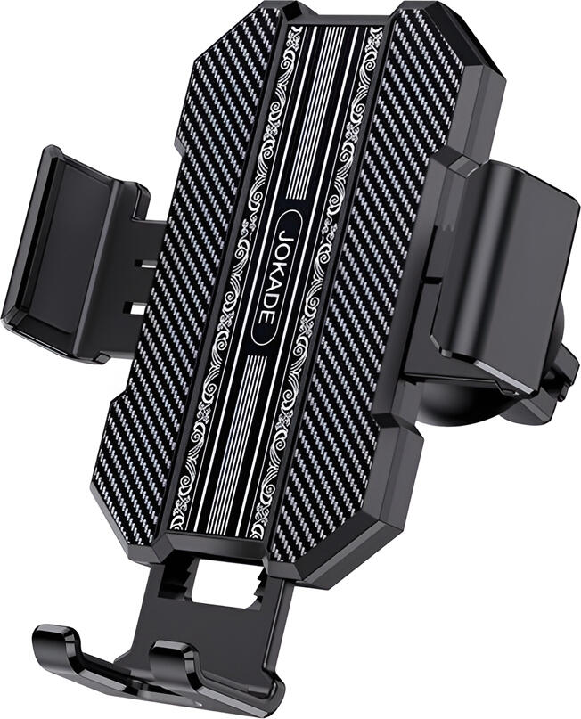Jokade JE027-A Universal Car Phone Holder, Gravity Air Vent Mount with 360 Degree Rotation, Carbon Fiber Texture ABS Leather Metal, Black