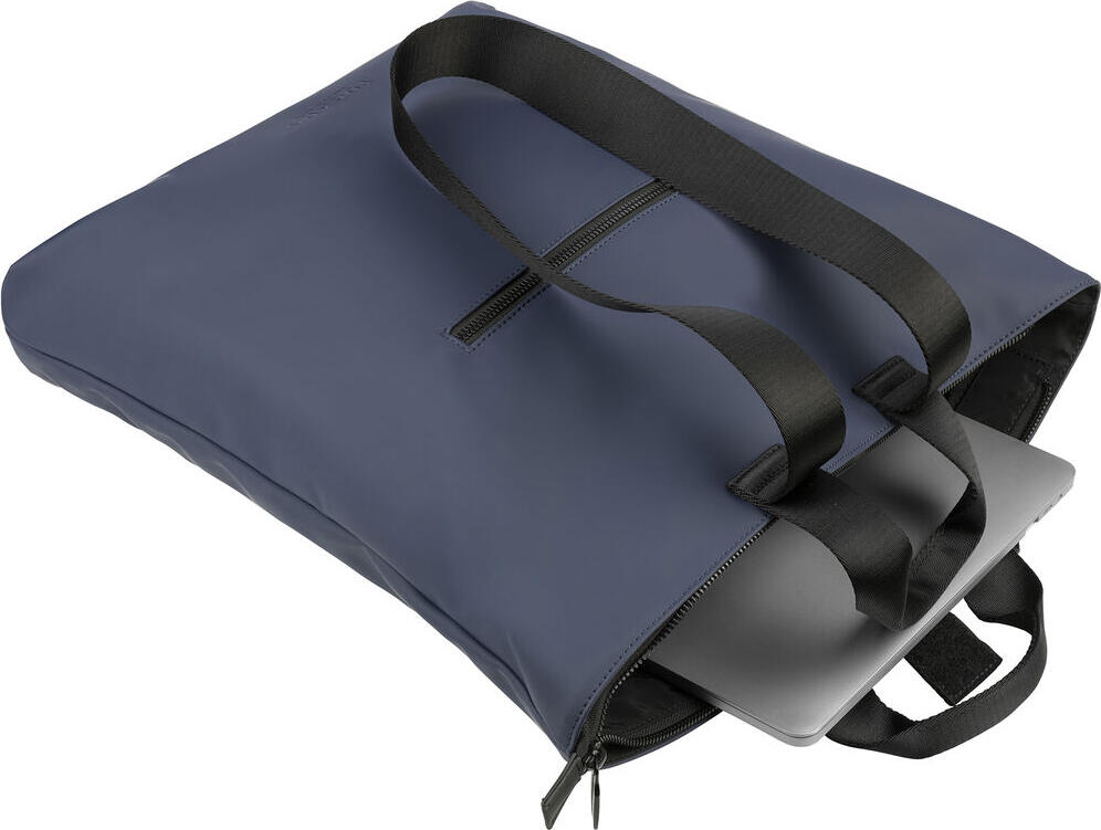 Tucano Gommo Shoulder Bag BGOMSB-B Rubberized Polyurethane Slim Case with Anti-Radiation Shielding and Adjustable Strap, 20x24x1 cm