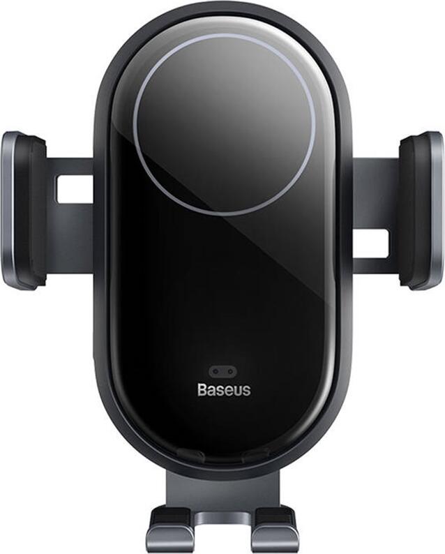 Suport Auto Baseus Chaser Series Gravity cu Incarcare Wireless SUWX030001, 15W Qi Fast Charge, Prindere Automata Gravitatie, Montare Grila Aer, Negru