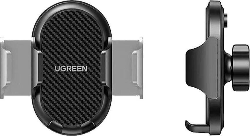 UGREEN LP405 Car Phone Holder Mount, Waterfall-Shaped Dashboard and Windshield Suction Cup Holder for 4.7-7.2 inch Smartphones, Adjustable Arm, Black