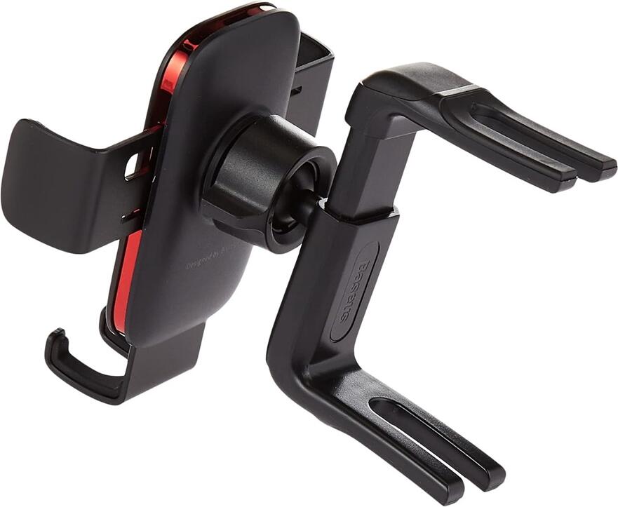 Suport Auto Baseus Metal Age II Gravity, Prindere Gravitațională pentru Grilă Aer Rotundă, Aluminiu și ABS, Rotație 360 Grade, Compatibil 4.7-7.2 inch