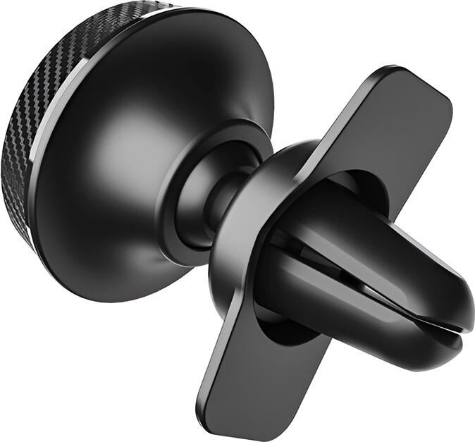 Borofone BH12 Journey Magnetic Car Phone Holder, 360 Degree Rotation Air Vent Mount, Carbon Fiber Pattern PC ABS Silicone, Universal Black