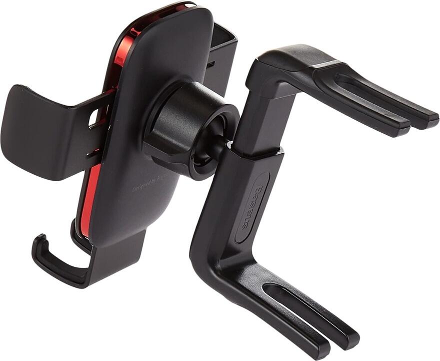 Baseus Metal Age II Gravity Car Mount Air Vent Holder, Aluminium Alloy 360 Rotation Universal Smartphone Cradle for Phones up to 86mm