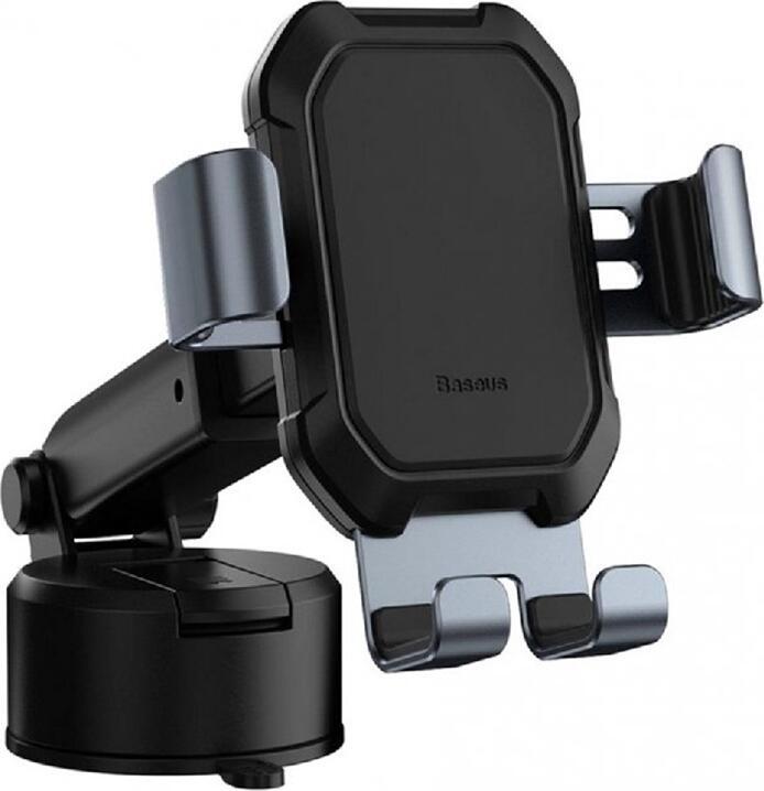 Suport Auto Baseus Tank Gravity cu Ventuza pentru Bord si Parbriz, Prindere Automata prin Gravitatie din Aliaj de Metal pentru Smartphone-uri 4-6.5 poli