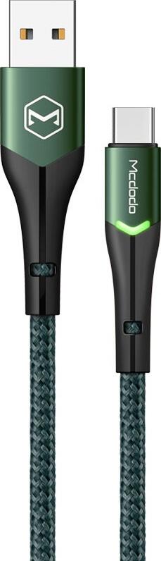 Mcdodo Magnificence Series CA7840 USB-A to Lightning Cable 1.2m, 2.0A Fast Charging & Data Sync, Nylon Braid and Aluminium Alloy, LED Indicator
