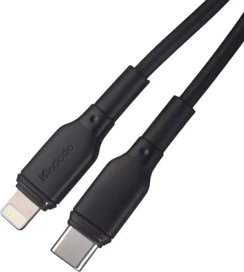 Mcdodo USB-C to Lightning Cable 1.2m, 36W PD Fast Charging 3A Data Sync Cable for Apple iPhone iPad AirPods, Wear-Resistant Black