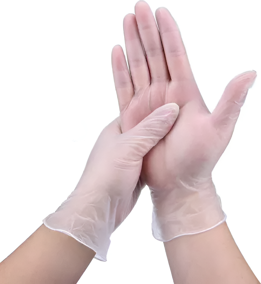 Mancusi Protectoare de Unului Helmet din PVC, Rezistente la Produse Chimice si Uleiuri, Bariera Anti-Contaminare, Flexibile, Marime M