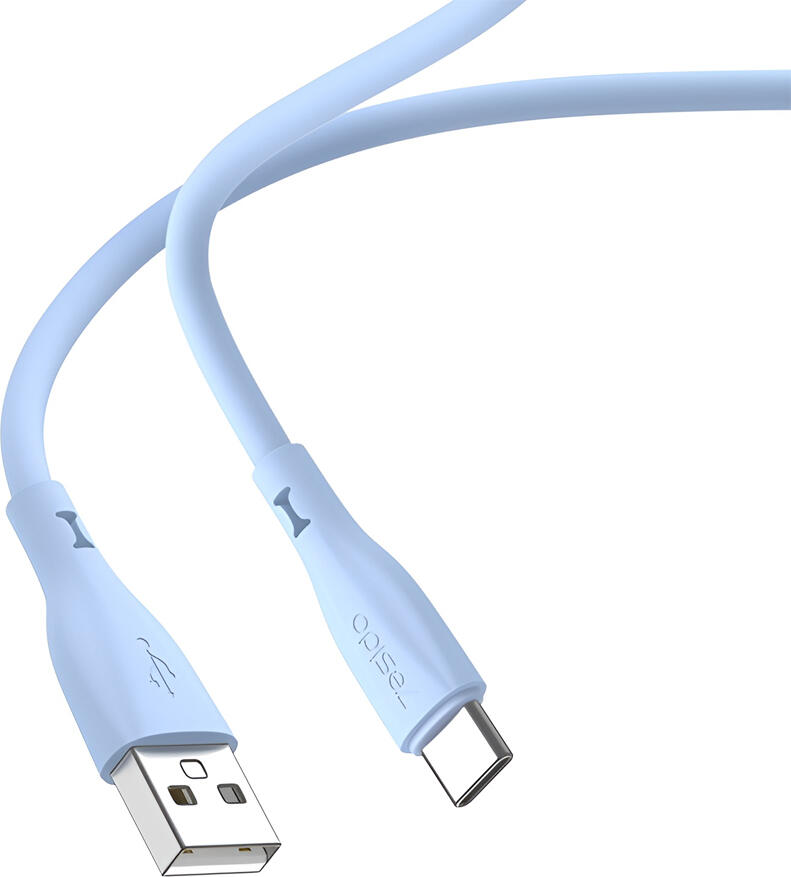 Yesido Cable Liquid Silicone Series USB-A to Lightning 18W 1m, Blue