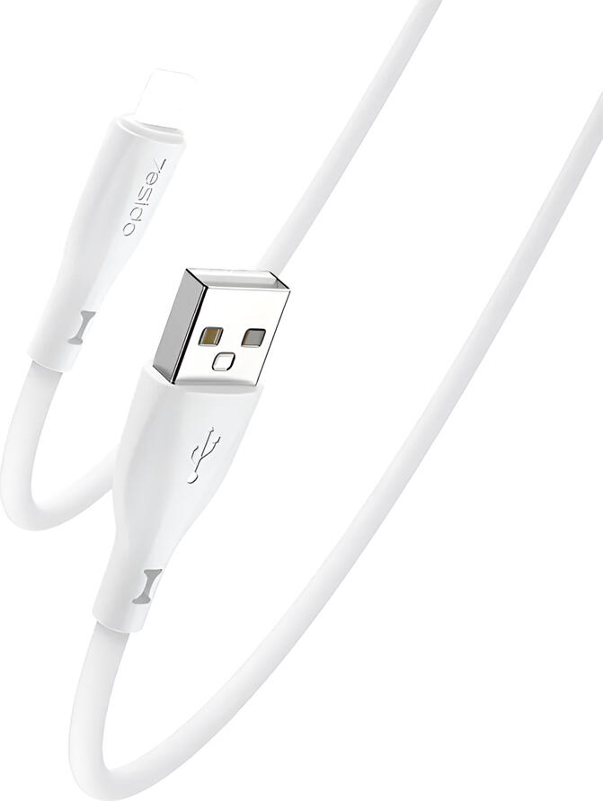 Yesido Liquid Silicone Series CA119-5 USB-A to Lightning Fast Charging Cable, 18W, 1m, Durable Abrasion-Resistant Flexible Silicone