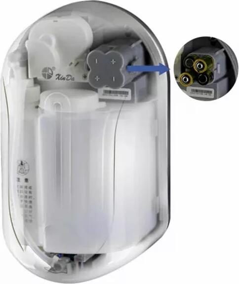 Xin Da Automatic Sanitizer and Soap Dispenser, 1100ml Capacity, Sensor-Based Touchless Spray, Wall-Mountable Plastic Housing, White