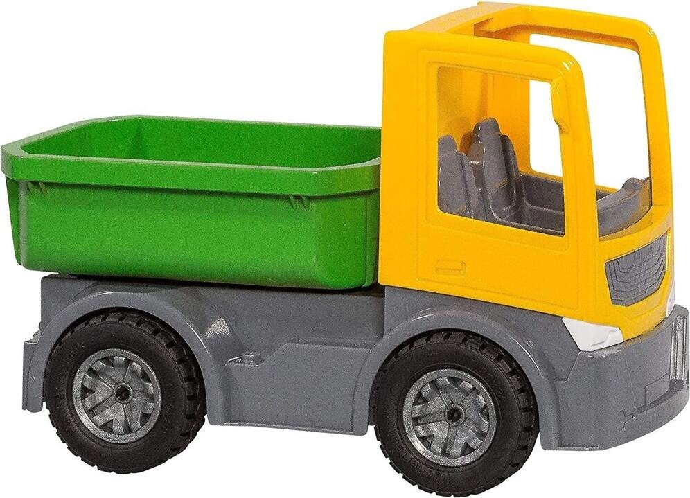 Set de Constructii fischertechnik Junior Easy Starter S 548902, 35 Piese din Plastic Durabil pentru Copii 3+ ani, Modele Camion Basculant si Macara