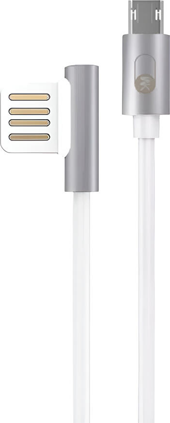 WK Desing WK Design Cable USB to Micro USB Throne 2.1A 1M, White