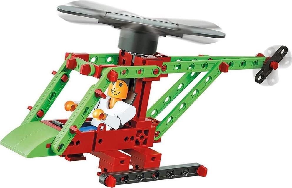 FischerTechnik Advanced Solar Set Construction Toy, 80 Pieces, Renewable Energy Educational Kit with Solar Rotor, Build 3 Models, Age 7+, Plastic