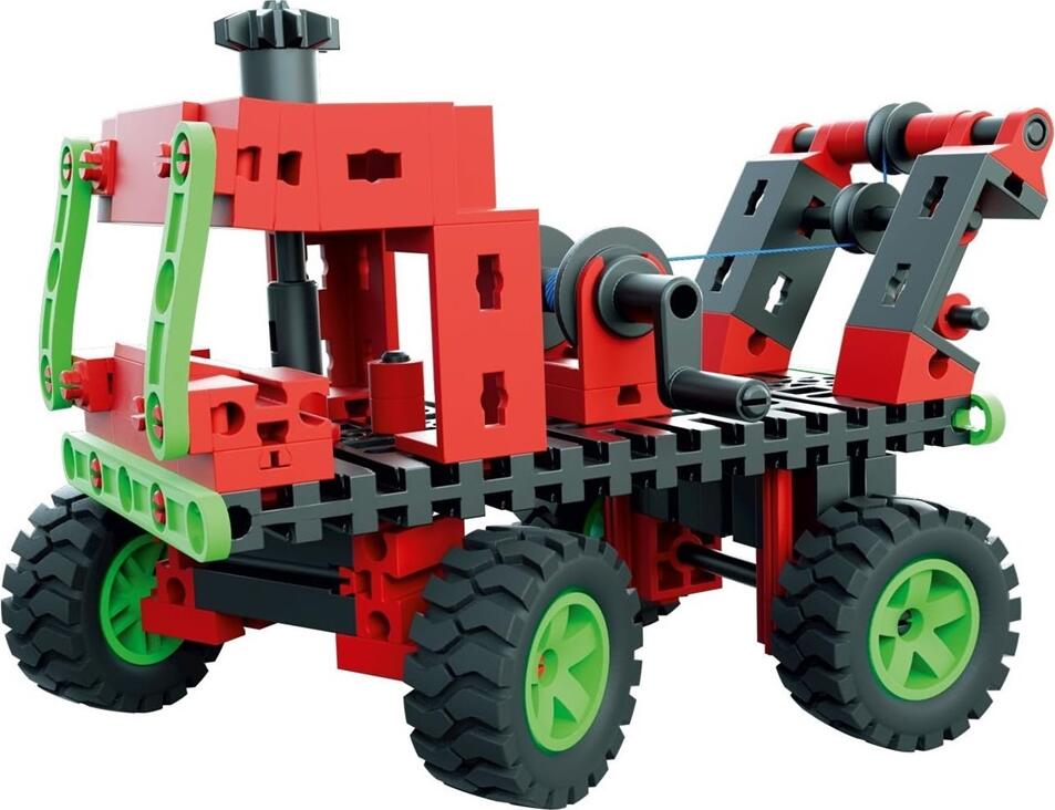 FischerTechnik Advanced Universal Starter Set 536618, STEM Construction Toy with Motors and Sensors, 255 Plastic Parts for 15 Mechanical Models, 7+ Years