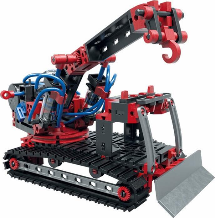 fischertechnik Pneumatic Power Profi STEM Construction Set, 200 Pieces, Pneumatic Cylinders and Valves, 5-in-1 Educational Model Kit, Ages 8+, Made in Germany