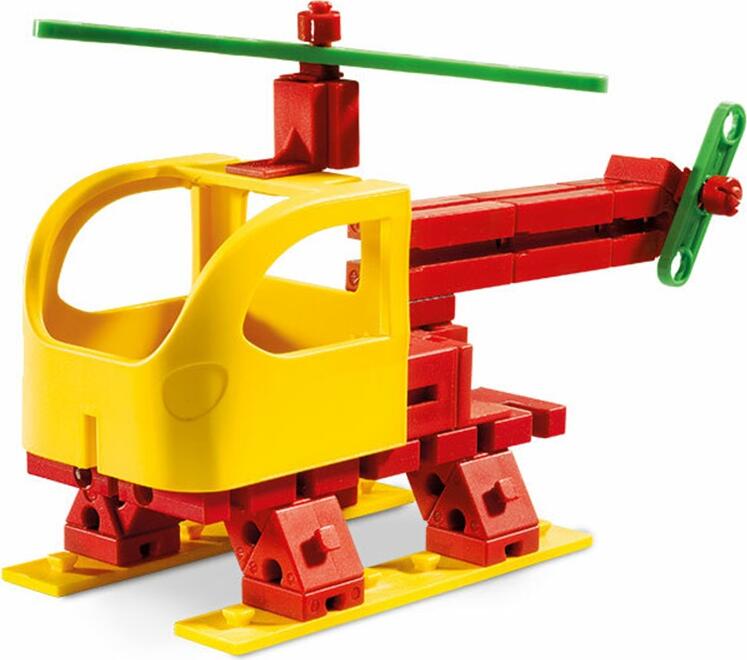 Set de Constructii FischerTechnik Junior Little Starter, 60 Piese din Plastic Durabil pentru 6 Modele, Dezvoltare Motorie, Varsta 5+ ani, Made in Germany