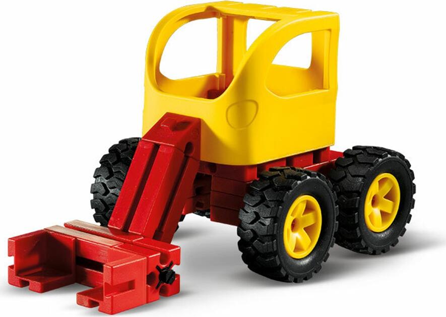 Set de Constructii FischerTechnik Junior Little Starter, 60 Piese din Plastic Durabil pentru 6 Modele, Dezvoltare Motorie, Varsta 5+ ani, Made in Germany