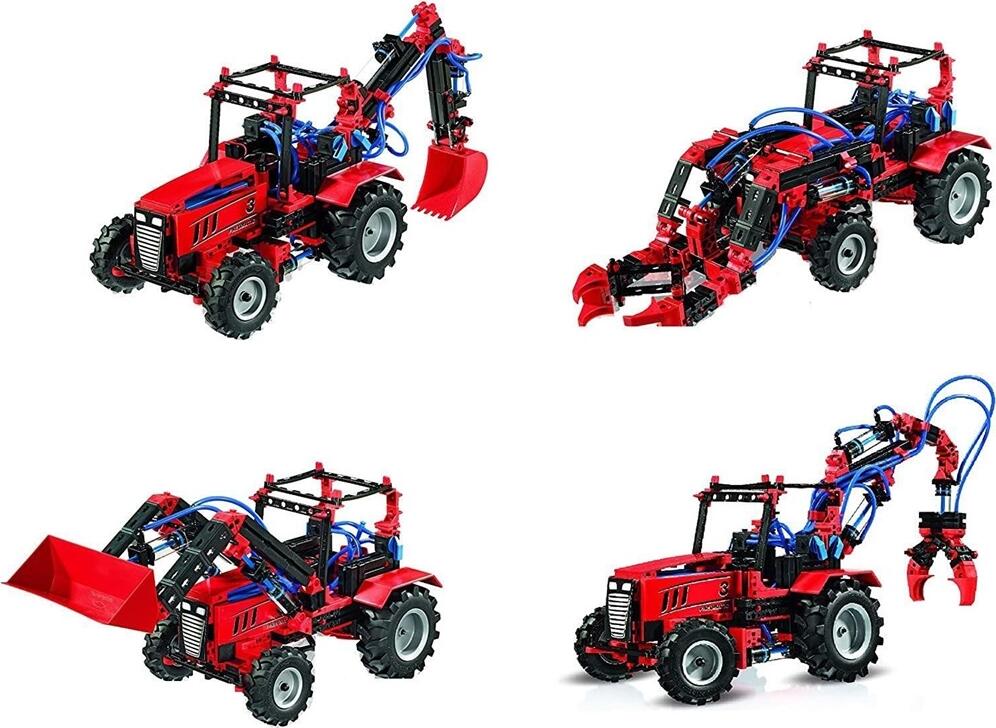 Fischertechnik Profi Pneumatic 3 STEM Construction Set, 440 Pieces, Educational Pneumatics Kit with Compressor and Cylinders for Age 9+, Durable Plastic