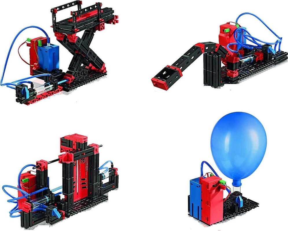 Fischertechnik Profi Pneumatic 3 STEM Construction Set, 440 Pieces, Educational Pneumatics Kit with Compressor and Cylinders for Age 9+, Durable Plastic