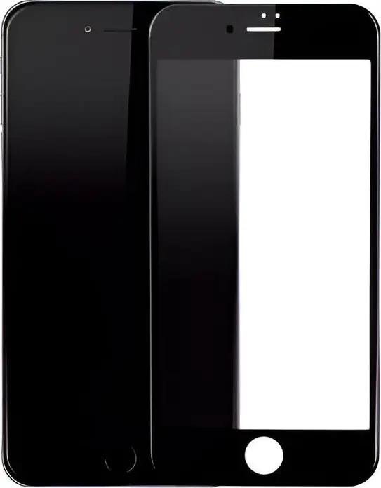 Bingo Diamond Glass HD+ Full Glue Tempered Glass Screen Protector for iPhone 7 and iPhone 8, 9H Hardness, Scratch and Shock Resistant, Transparent Black