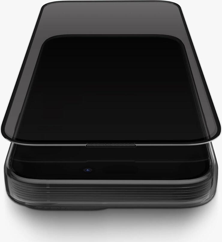 Защитное стекло Uniq Optix Privacy для Apple iPhone 15 Plus 6.7", закаленное стекло 9H, 0.33 мм, фильтр приватности, технология DustRepel