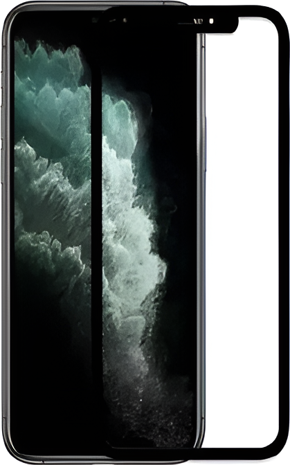 Helmet Diamond Glass 4D Frame V2 Tempered Glass Screen Protector for iPhone 11 Pro, X, Xs - Scratch and Shock Resistant with Alignment Frame