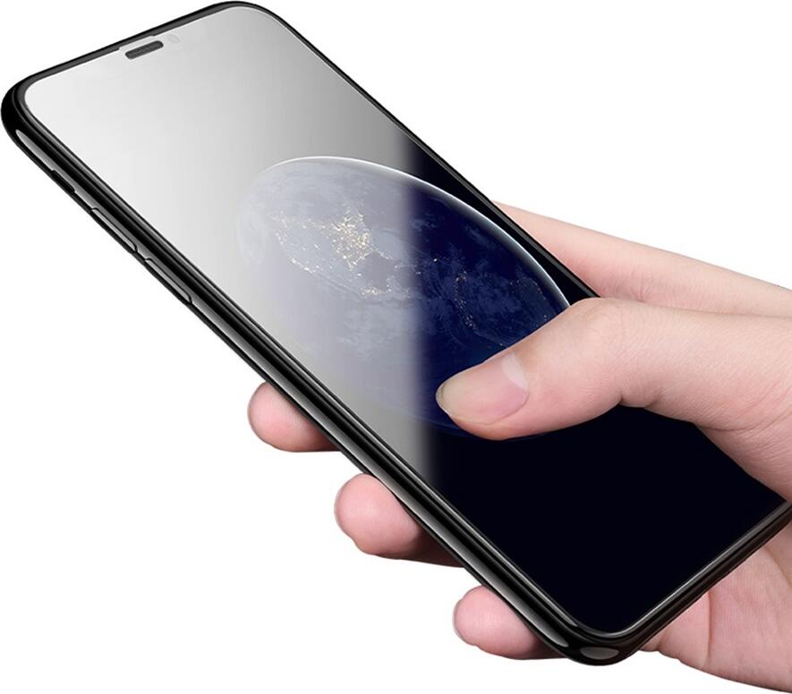 Protectie Ecran Helmet Diamond Glass 5D Sticla Temperata pentru iPhone 11 Pro Max si Xs Max, Acoperire Totala Rezistenta la Socuri si Zgarituri, Negru