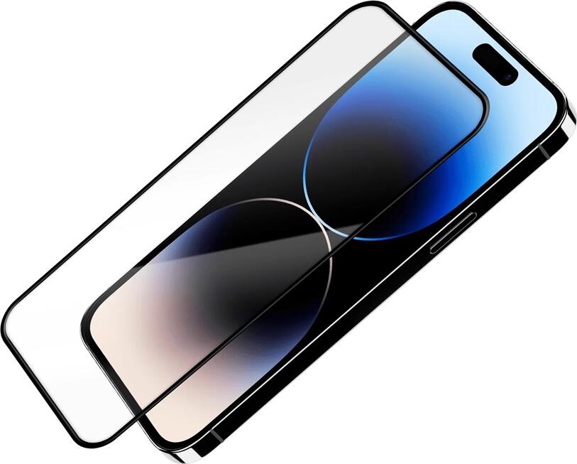 Protectie Ecran Helmet Diamond Glass 5D pentru iPhone 14 Pro, Sticla Temperata cu Acoperire Completa, Rezistenta la Zgarieturi si Șocuri, HMTGLIP145DPBK