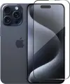 Helmet Diamond Glass 5D Tempered Glass Screen Protector for iPhone 15 Pro Max, Full Coverage Shockproof and Scratch Resistant Front Panel