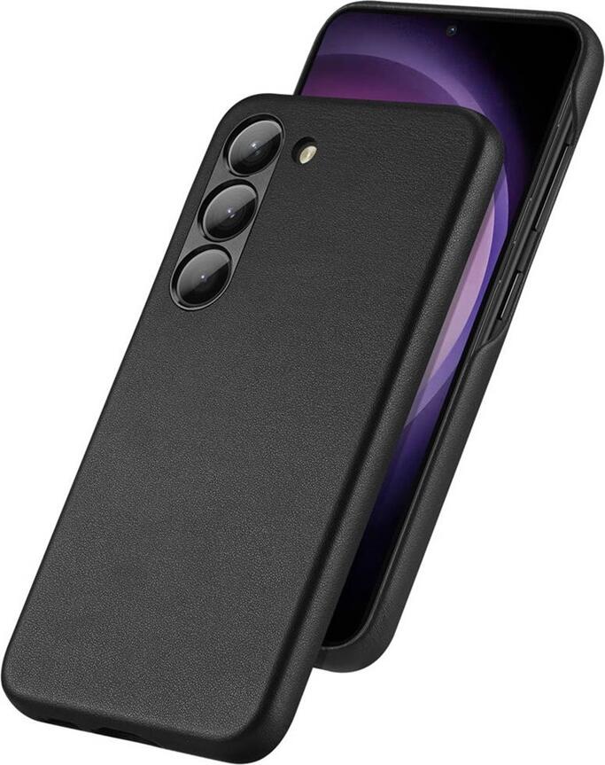 Чехол Dux Ducis Grit для Samsung Galaxy S23, 6.1 дюйма из кожи, тонкий противоударный кейс с защитой камеры и экрана, черный