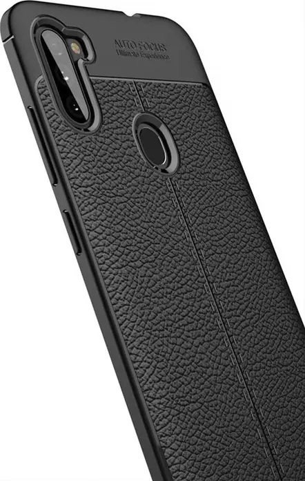 Черный чехол TPU Helmet для Samsung Galaxy A11, прозрачный гибкий противоударный кейс, тонкий защитный бампер с противоскользящим покрытием
