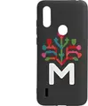 Shock-Resistant TPU Case for Samsung Galaxy A10s, Flexible Anti-Slip Protective Cover with Moldova Tree Design and Raised Edges, Black