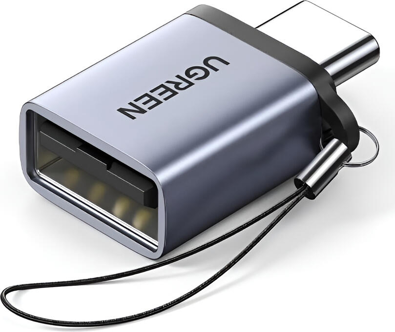 Adaptor OTG UGREEN US270 USB-C la USB-A 3.0, Viteza Transfer Date 5Gbps, Carcasă din Aluminiu, Compatibil cu Smartphone-uri, Tablete și Laptopuri