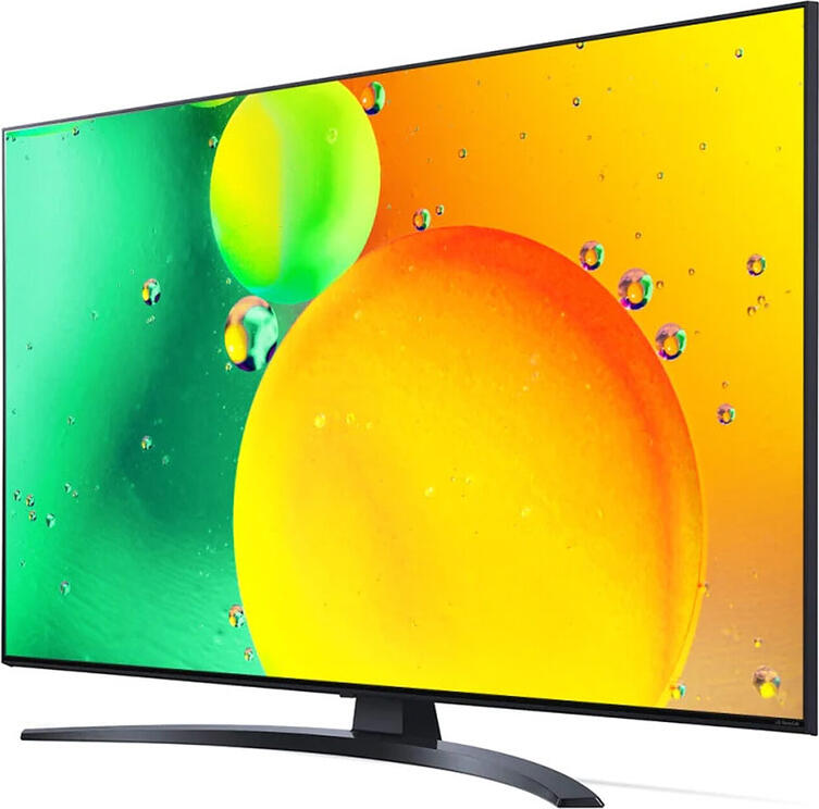 LG 50NANO766QA 50" NanoCell 4K Ultra HD Smart TV, α5 Gen5 AI Processor, webOS, HDR10, AI Sound Pro, WiFi, Bluetooth, Magic Remote, Black