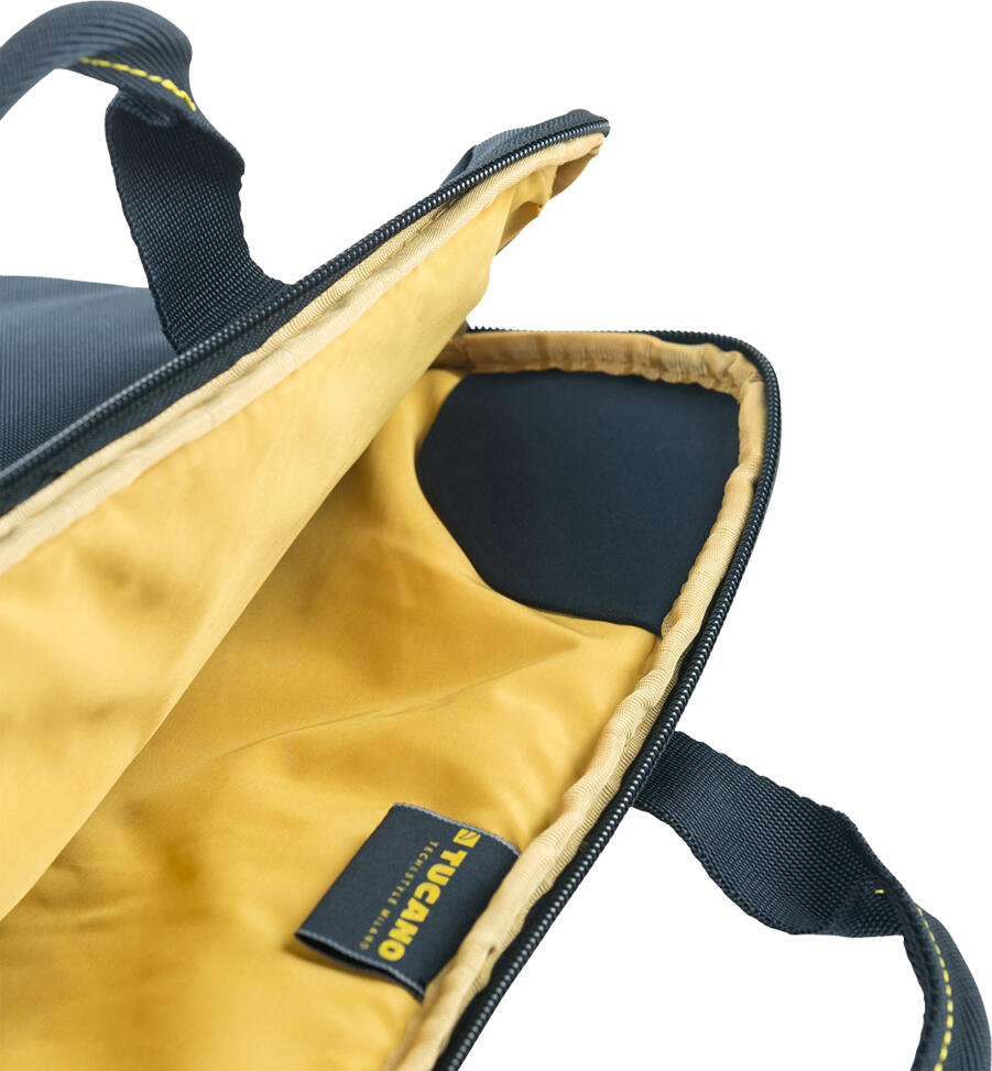 Сумка для ноутбука Tucano Smilza Superslim 14.0, переработанный полиэстер, защита от ударов из неопрена, съемный плечевой ремень, Цвет: Синий