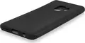 Helmet Case for Samsung Galaxy S9 Plus, Black TPU Shockproof Cover with Suede Finish, Anti-Slip Grip and Raised Edge Protection