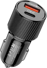 KAKU Ksiga Car Charger with Cable Type-C to Lightning 38W KSC-678 Ruilian, Black