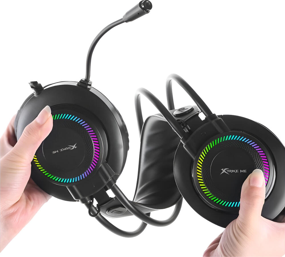 Casca Gaming Stereo Xtrike Me GH-509, Difuzoare 50mm, Iluminare RGB, Microfon Omnidirectional, Cablu 2.1m pentru PC, Console PS4 Xbox One si Mobil