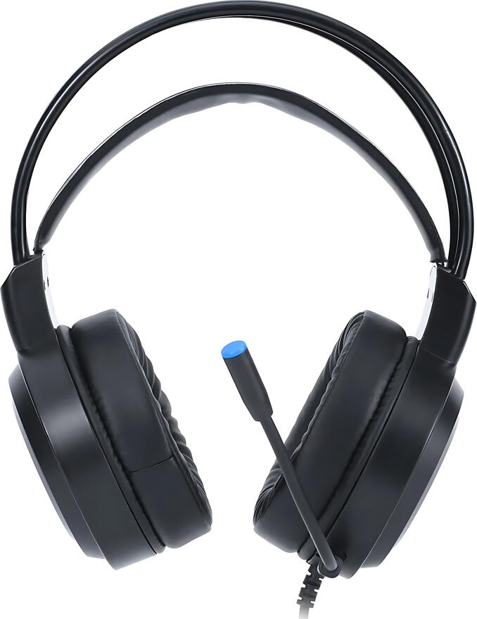 Xtrike Me GH-516 Wired Gaming Headset, 50mm Drivers, Omnidirectional Microphone, Static RGB Lighting, USB Interface, Ergonomic Over-Ear Design, Black