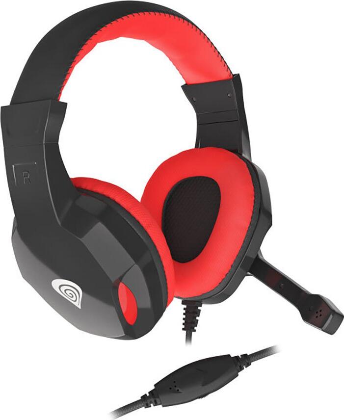 Genesis Headset Argon 110, Stereo, Black-Red