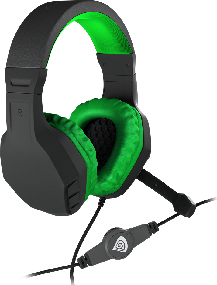 Casca Gaming Genesis Argon 200 NSG-0900, Difuzoare Neodimium 50mm, Microfon cu Anulare Zgomot, Conectivitate Wired 3.5mm, Verde