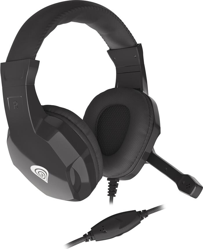 Genesis Headset Argon 100, Stereo, Black