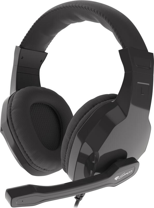 Casca Gaming Genesis Argon 100 NSG-1434, Headphones Over-Ear Stereo cu Microfon, Difuzoare Dinamice de 40mm, Cablu Impletit, Conector 3.5mm Jack