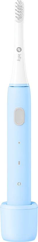 Infly P60 Electric Sonic Toothbrush, 2 Cleaning Modes, 19000 RPM, DuPont Medium Bristles, IPX7 Waterproof, Wireless Charging, Color: Blue