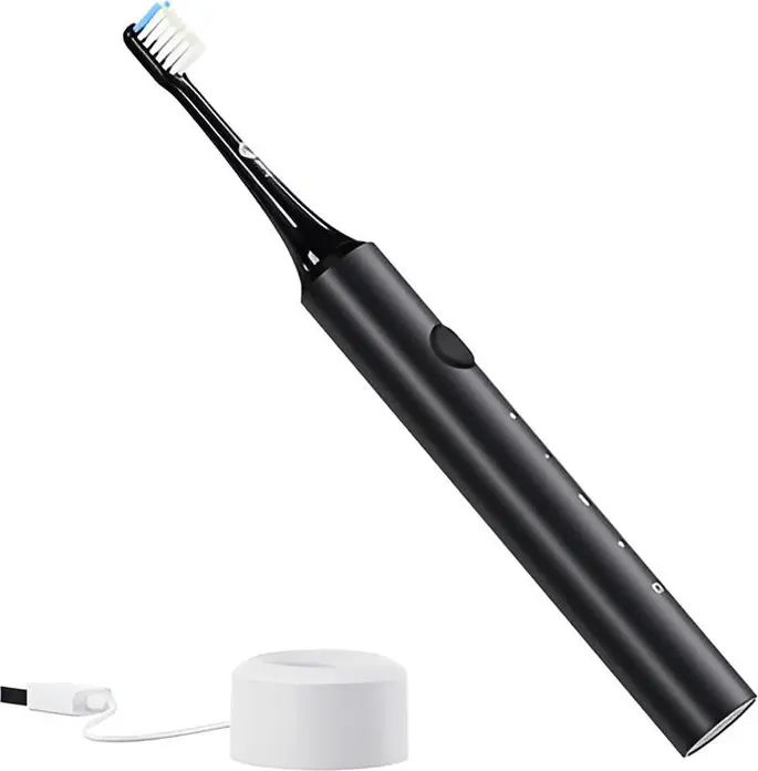Infly T03S Sonic Electric Toothbrush, 42,000 rpm Vibration Speed, 4 Cleaning Modes, DuPont Soft Bristles, IPX7 Waterproof, Wireless Charging, Black